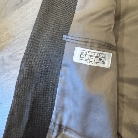 Gianfranco Ruffini Men's Sport Coat 40S 100% Wool Brown Tweed Knit - Picture 3 of 9